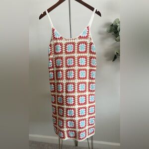 Beautiful NWT multi-colored knit/mesh dress! This screams the 60s ☮️ ✌️